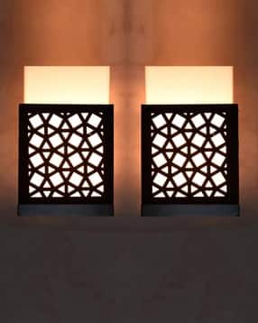 gojeeva kraft Set of 2 Zuper Wooden Wall Lamps-picture-41