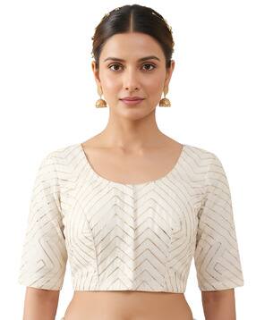 choli daman Women Embellished Front-Open Blouse-picture-43