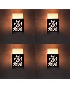 gojeeva kraft Set of 4 Zuper Wooden Wall Lamps-picture-29