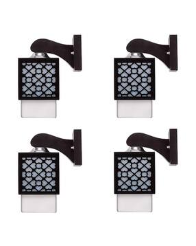 gojeeva kraft Set of 4 Wooden Modern Design Wall Lamps-picture-39