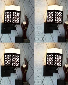 gojeeva kraft Pack of 4 Wooden Modern Design Wall Lamps-picture-24
