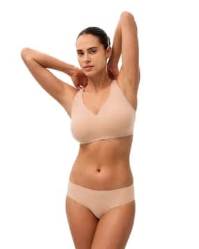 Seamless Full Coverage Slip-On Bra-image-17