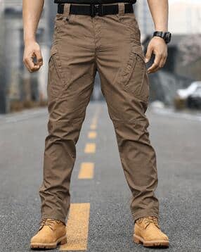 buda jeans co Men Mid-Rise Relaxed Fit Cargo Trousers-picture-14