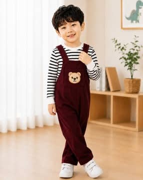 ninas Boys Striped T-Shirt & Dungaree Set-picture-32