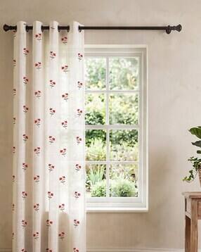 urban space Floral Print Eyelets Curtain-picture-52