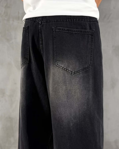 Buda Jeans Co Men Washed Mid-Rise Baggy Jeans - Image 9
