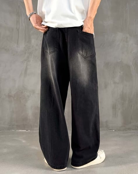 Buda Jeans Co Men Washed Mid-Rise Baggy Jeans - Image 2