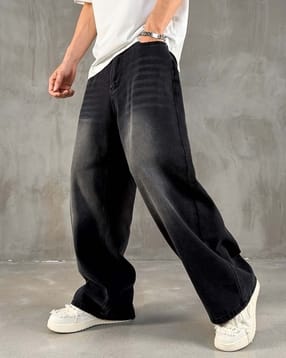 buda jeans co Men Washed Mid-Rise Baggy Jeans-picture-17
