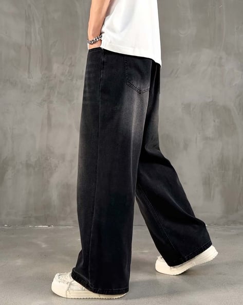 Buda Jeans Co Men Washed Mid-Rise Baggy Jeans - Image 7