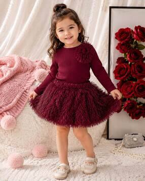 pamberston Girls Wool Fit & Flare Dress-picture-32