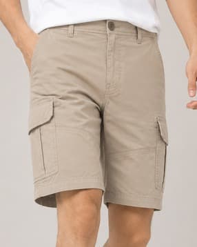 alpha tribe Men Regular Fit Mid-Rise Cargo Shorts-picture-38