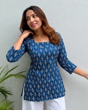nyrika Women Printed Straight Short Kurti-picture-28