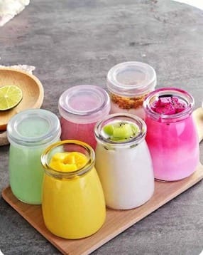 croco jar Clear Glass Juice & Dessert Jar with Silicone Led-picture-33