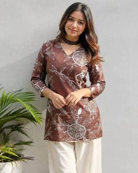 nyrika Women Printed Straight Short Kurti-picture-35