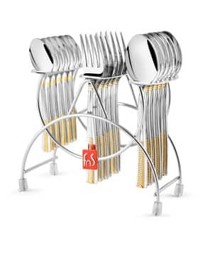 fns Pack of 18 Cutlery Set for Dining Table-picture-39