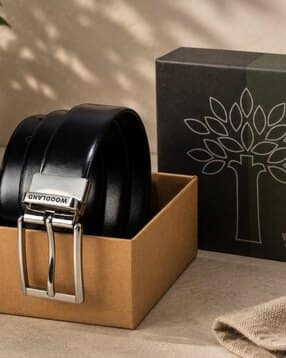 woodland Men Belt with Metal Buckle Closure-picture-18