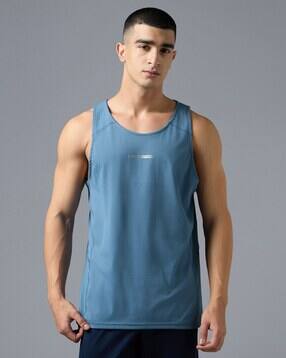 technosport Men Typographic Print Round-Neck Vest-picture-10
