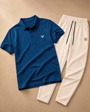 neonomad Men Relaxed Fit Tracksuit Set with Short Sleeves-picture-19
