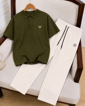 neonomad Men Relaxed Fit Tracksuit Set with Short Sleeves-picture-11