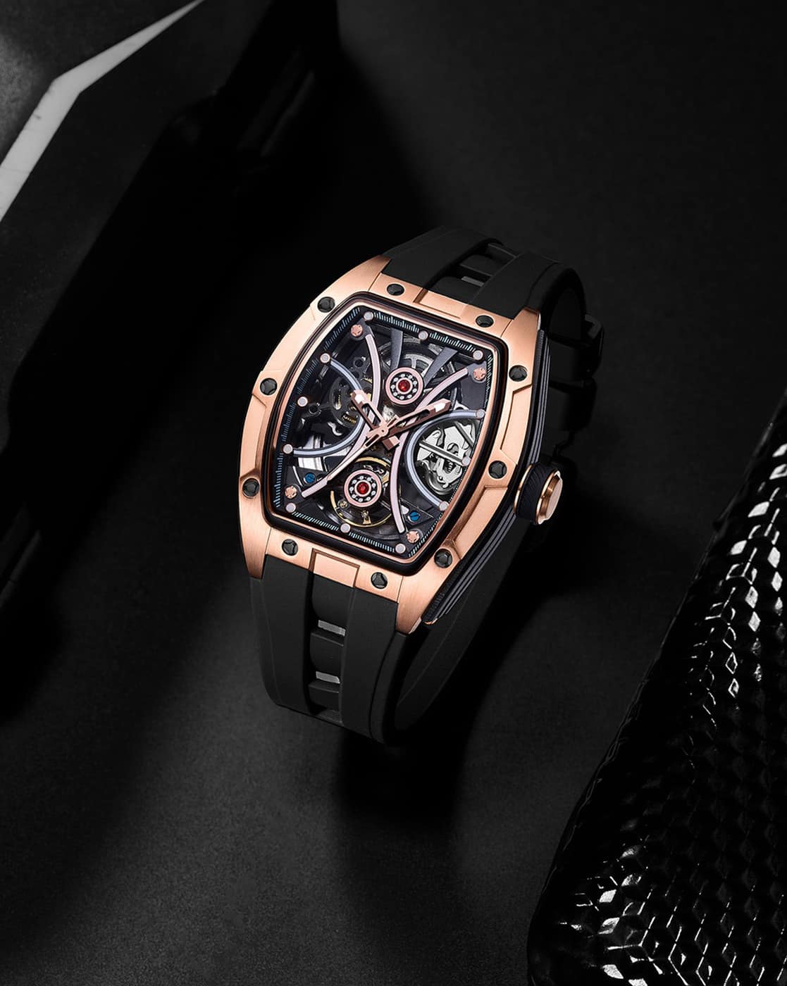 FRENCH CONNECTION Men Limited Edition Stealth Series Automatic Watch with Stainless Steel Case - FCA49B — image 1 of 5