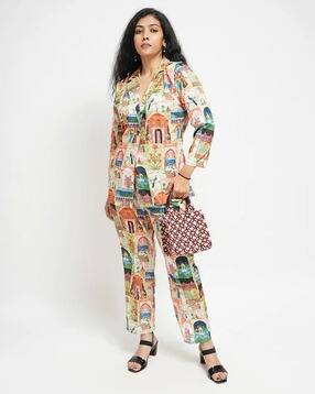 fashiontownie Women Graphic Print 2-Piece Co-Ord Set-picture-44