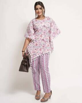 fashiontownie Women Floral Print 2-Piece Co-Ord Set-picture-29