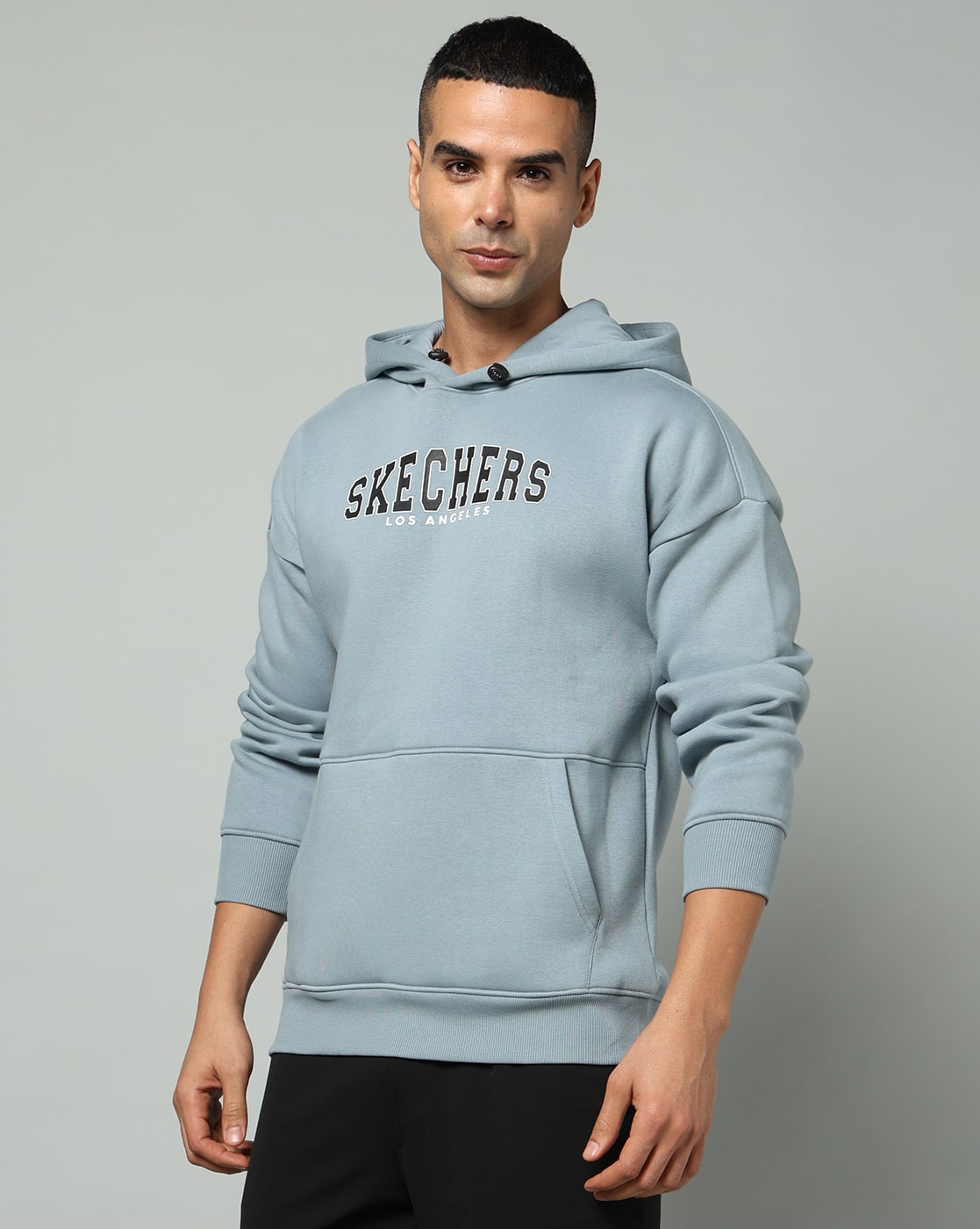 Skechers Men Los Angeles Honeycomb Loose Fit Hoodie