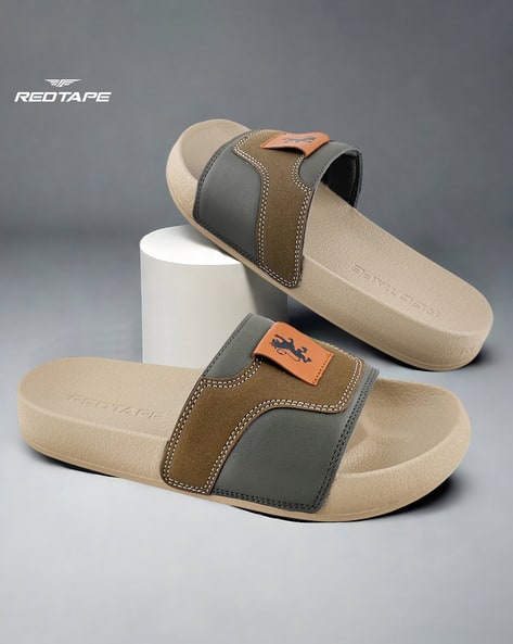 RED TAPE Men Comfort Casual Slides Red - Image 1