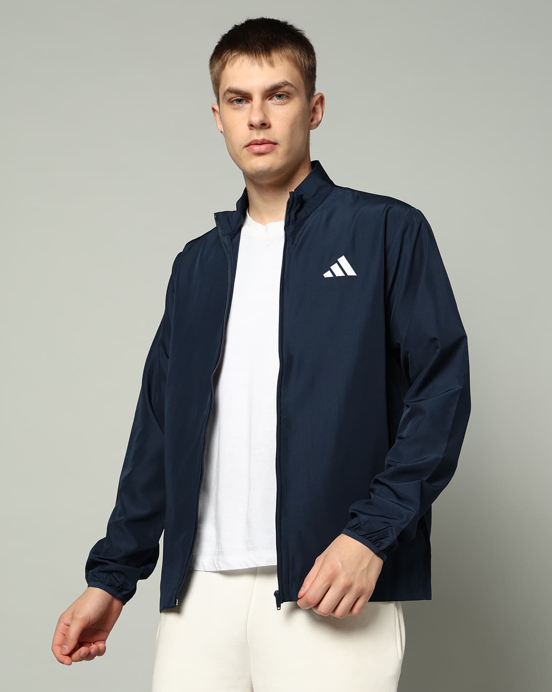 ADIDAS Men Logo T WV Regular Fit Bomebr Jacket — image 1 of 6