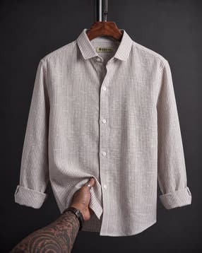 buda jeans co Men Striped Regular Fit Shirt -picture-32