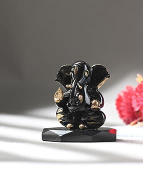 afast Handmade Crystal Glass Ganesha Showpiece - 5 cm x 5 cm x 6 cm-picture-38
