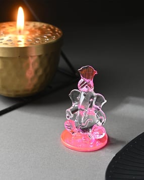 afast Crystal Glass Handmade Ganesha Showpiece - 4 cm x 4 cm x 6.5 cm-picture-17