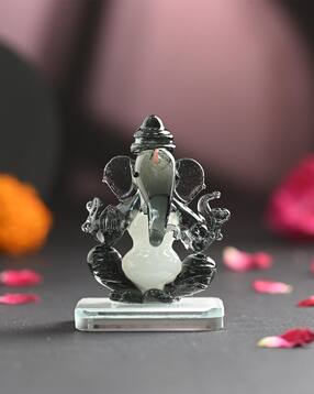 afast Crystal Glass Lord Ganesha Idol Showpiece - 4.5 cm x 4 cm x 7 cm-picture-30