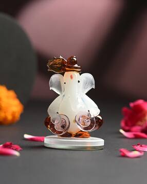afast Handcrafted Glass Lord Ganesha Showpiece - 4.5 cm x 4.5 cm x 7 cm-picture-50