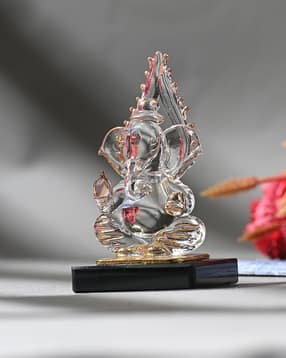 afast Handmade Crystal Glass Ganesha Showpiece - 4 cm x 4 cm x 7 cm-picture-13