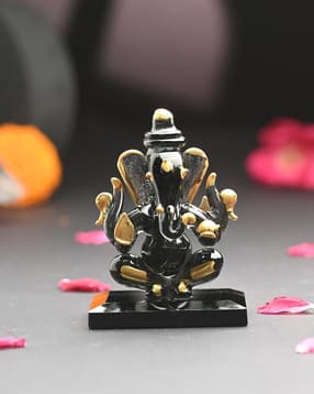 afast Gold Ganesh Idol Showpiece - 5.5 cm x 4 cm x 7 cm-picture-52
