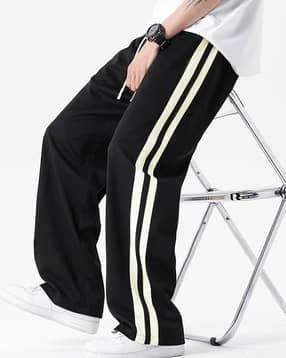 neonomad Men Striped Track Pants with Elasticated Drawstring Waist-picture-26