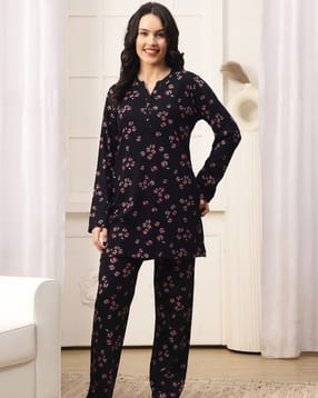 kanvin Women Printed 2-Piece Nightwear Set-picture-13