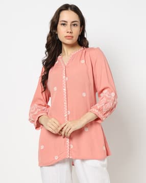 yousta Women Embroidered Straight Tunic-picture-7