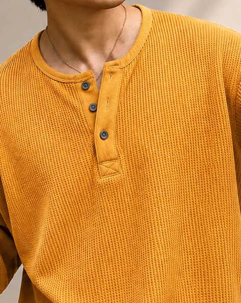 Buda Jeans Co Men Regular Fit Henley-Neck T-Shirt - Image 3