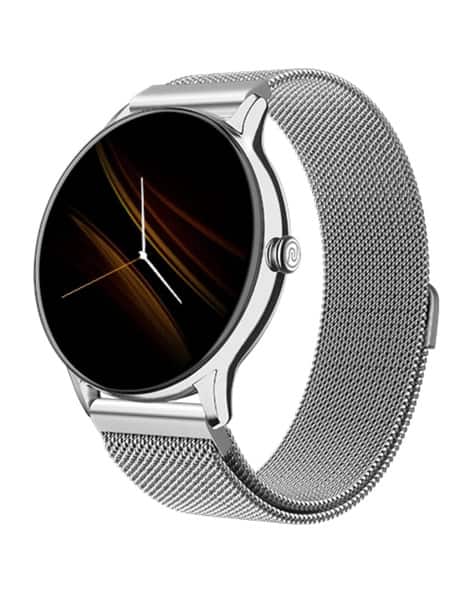 Noise Twist Go Water-Resistant Bluetooth Smartwatch-wrb-sw-twistgo-meshmtl-slvrslvr Noise Twist Go Water