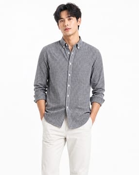 buda jeans co Men Checked Regular Fit Button-Down Shirt-picture-26