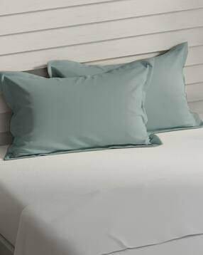 set of 2 rectangular cotton pillow covers 27" x 18"