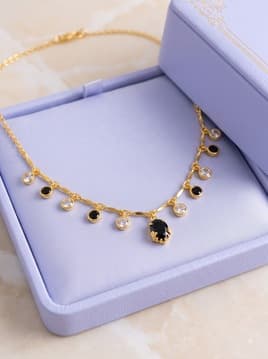 brado jewellery Women Gold-Plated Drop Stone Fringe Necklace-picture-34