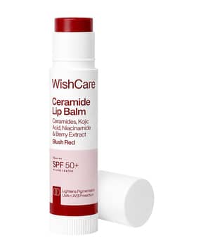 wishcare Tinted Ceramide Lip Balm with SPF50 PA++++ Kojic Acid & Niacinamide - Blush Red-picture-52