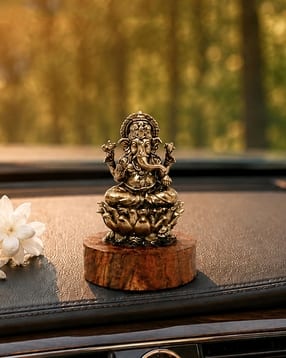 habere india Pure Brass Lord Ganesha Idol-picture-42