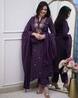 Nyrika Women Embroidered Straight Kurta Set with Dupatta