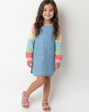 pantaloons junior Girls Round-Neck Shift Dress-picture-20