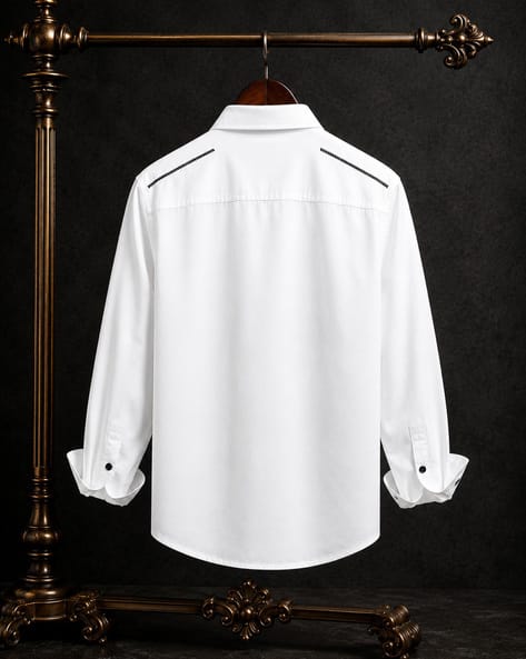 Men Embroidered Regular Fit Shirt - Image 2