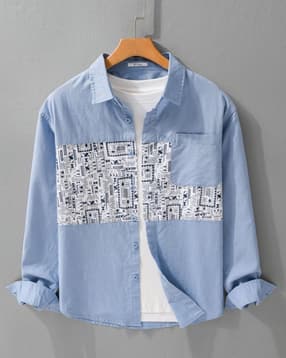 alpha tribe Men Geometric Print Regular Fit Shirt-picture-52